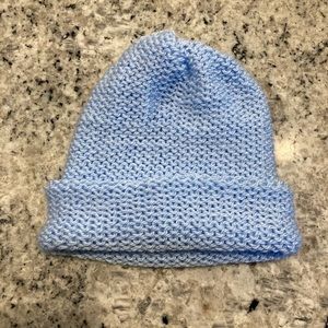 Blue Handmade Knitted Hat